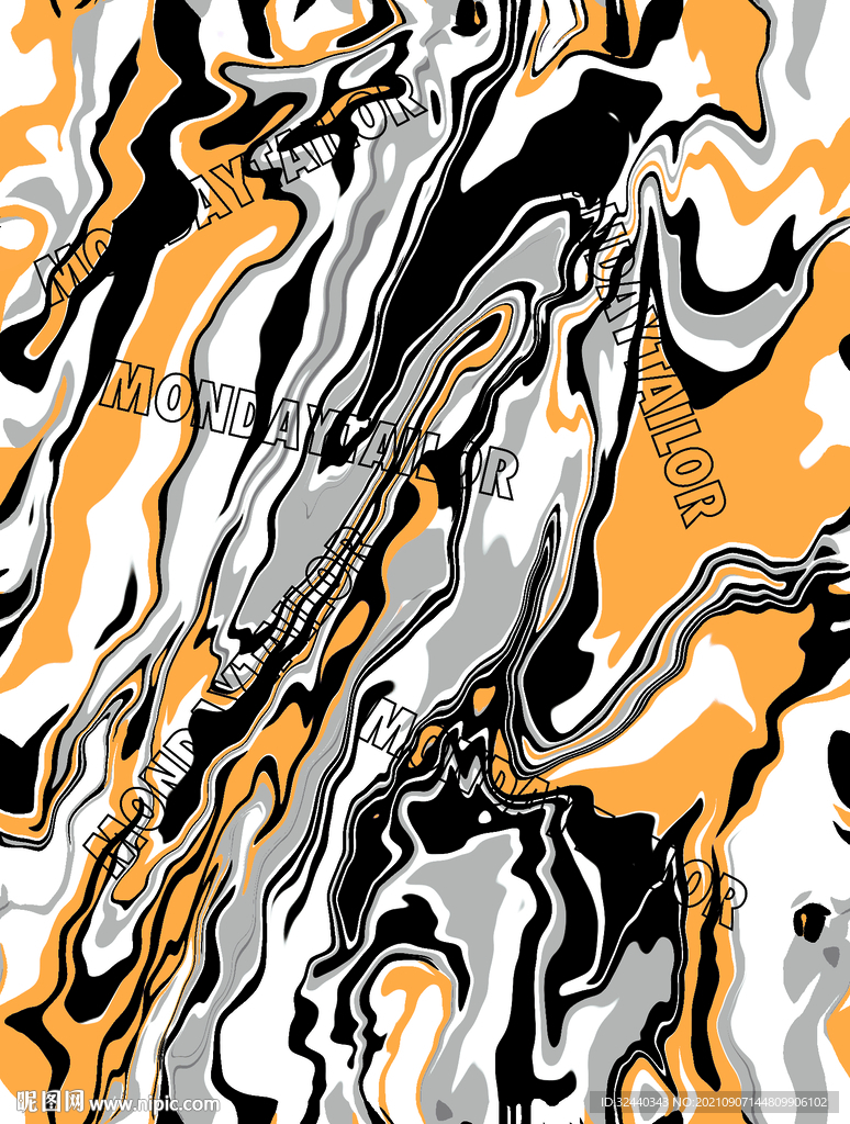 大牌  几何花  字母  