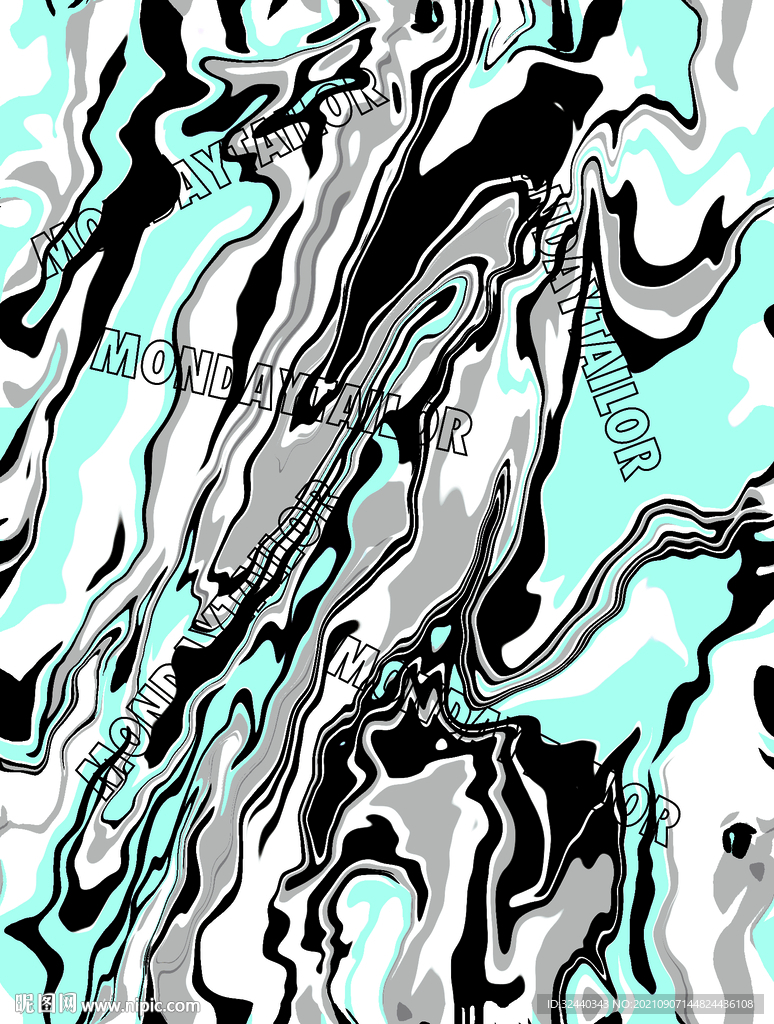 大牌  几何花  字母 