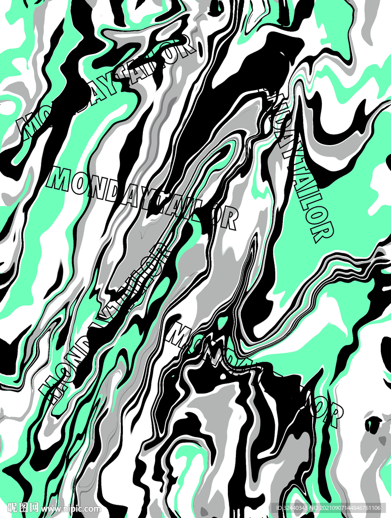 大牌  几何花  字母