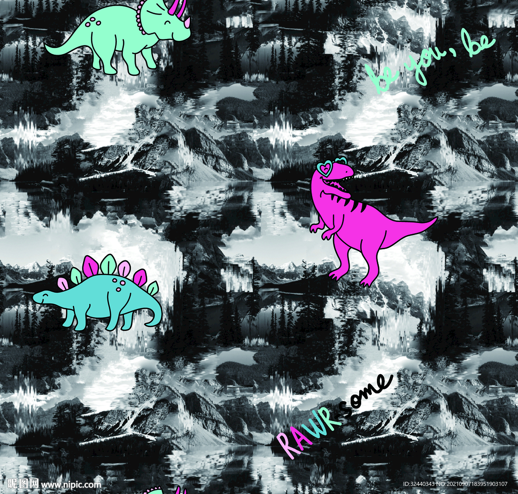 大牌  卡通     数码印花