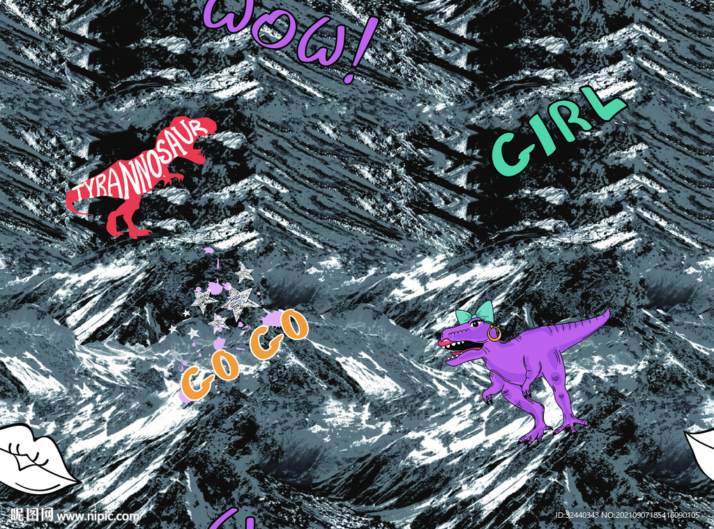 大牌  卡通     数码印花