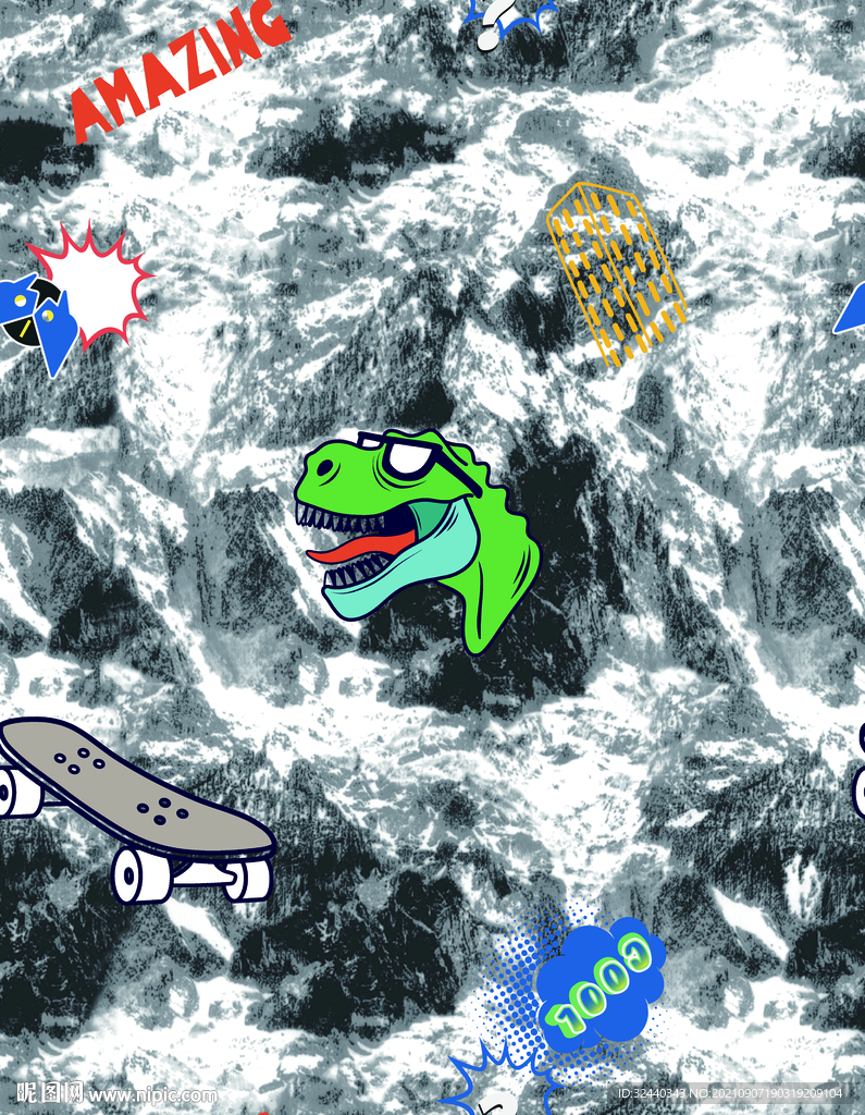 大牌  卡通     数码印花