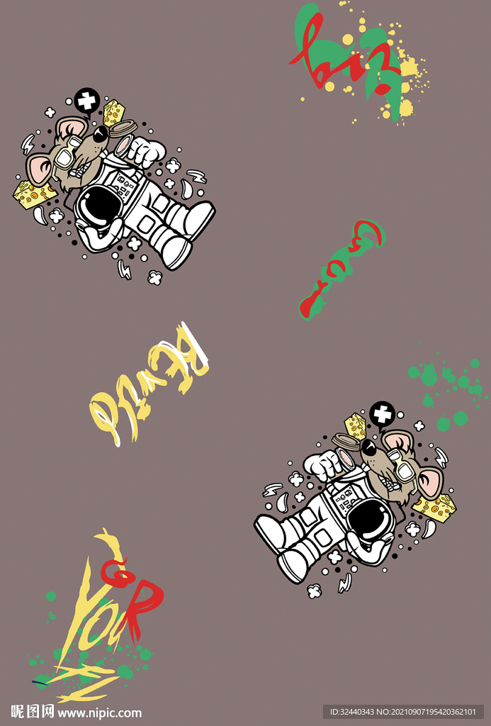 大牌  卡通     数码印花