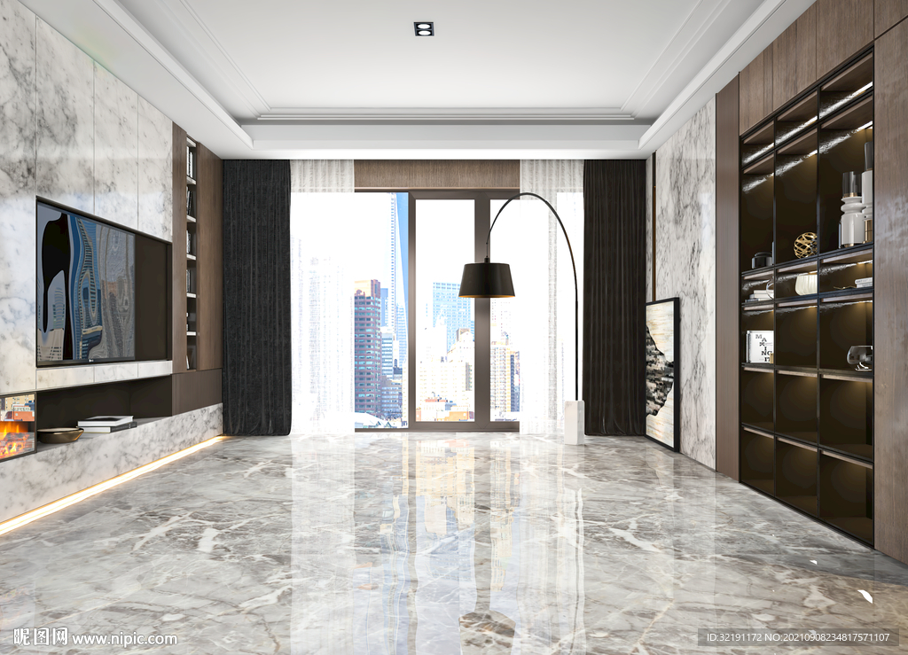 现代客厅沙发场景家具效果图