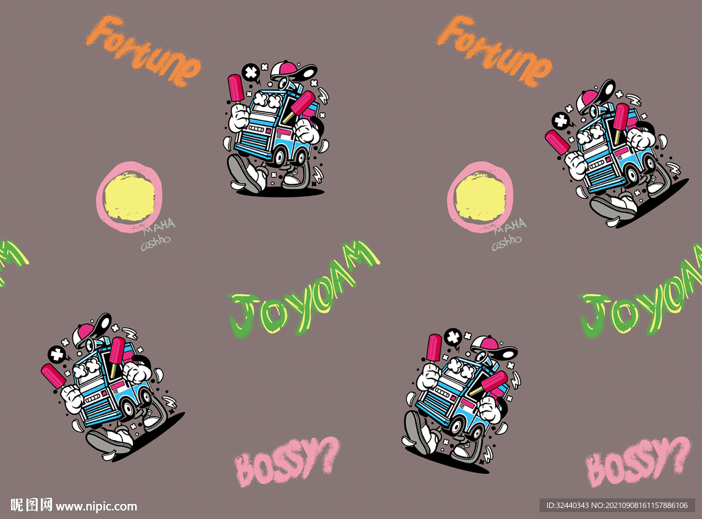 大牌  卡通   字母 