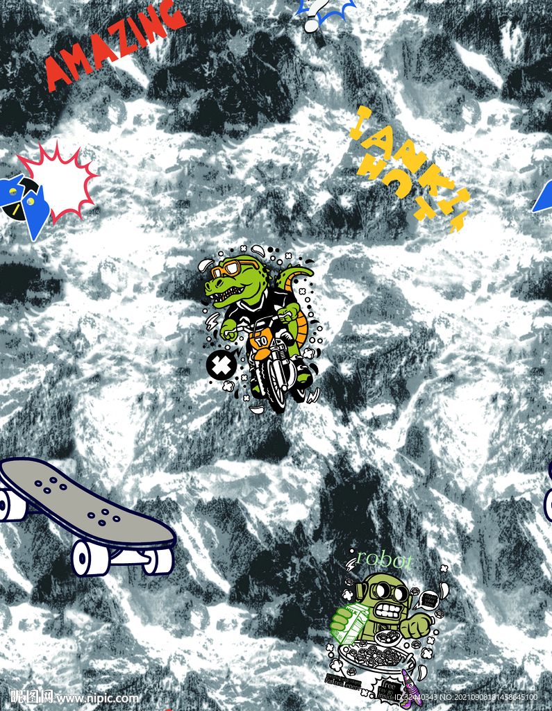 大牌  卡通   字母  