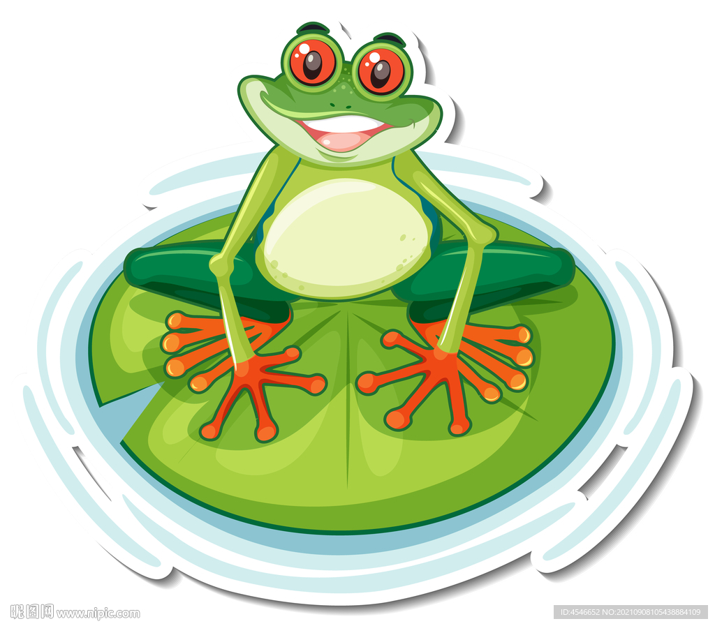 青蛙卡通插图