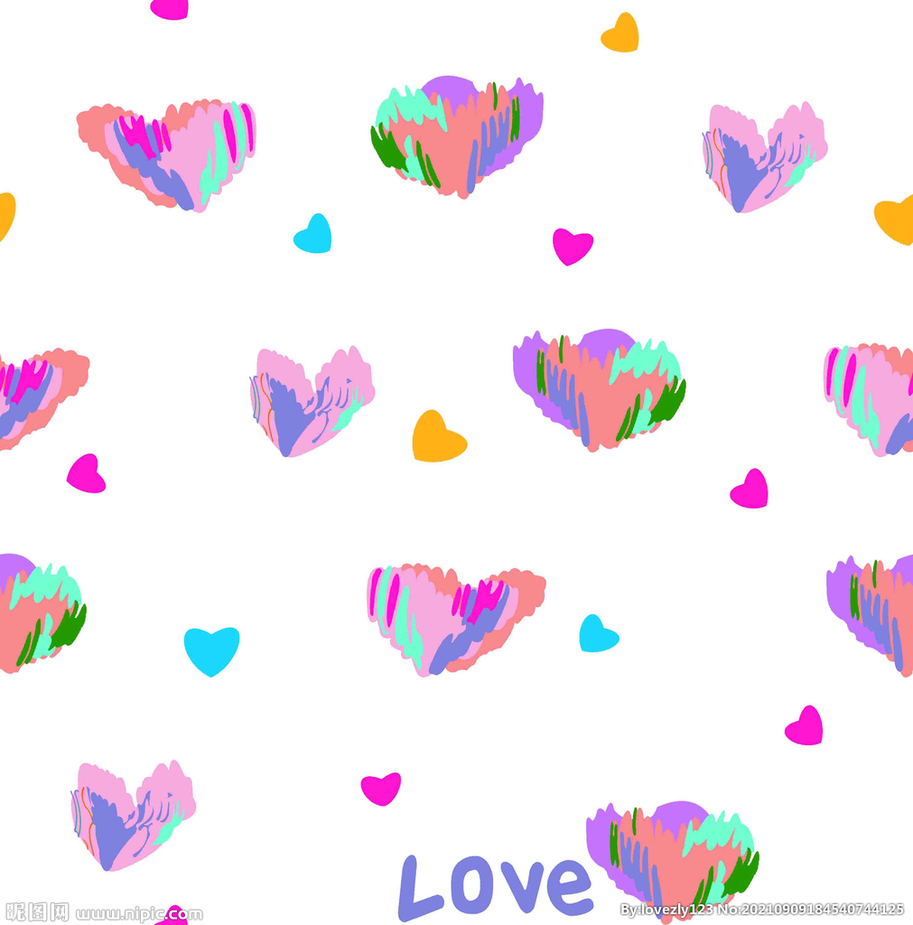 不规则拼图桃心