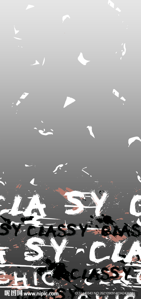 大牌 卡通  字母  渐变  