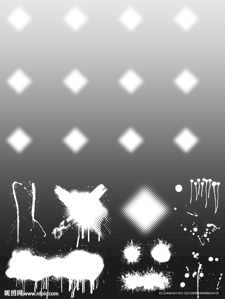 大牌  定位花     渐变