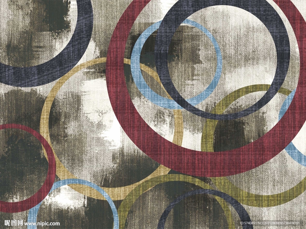 现代简约抽象地毯