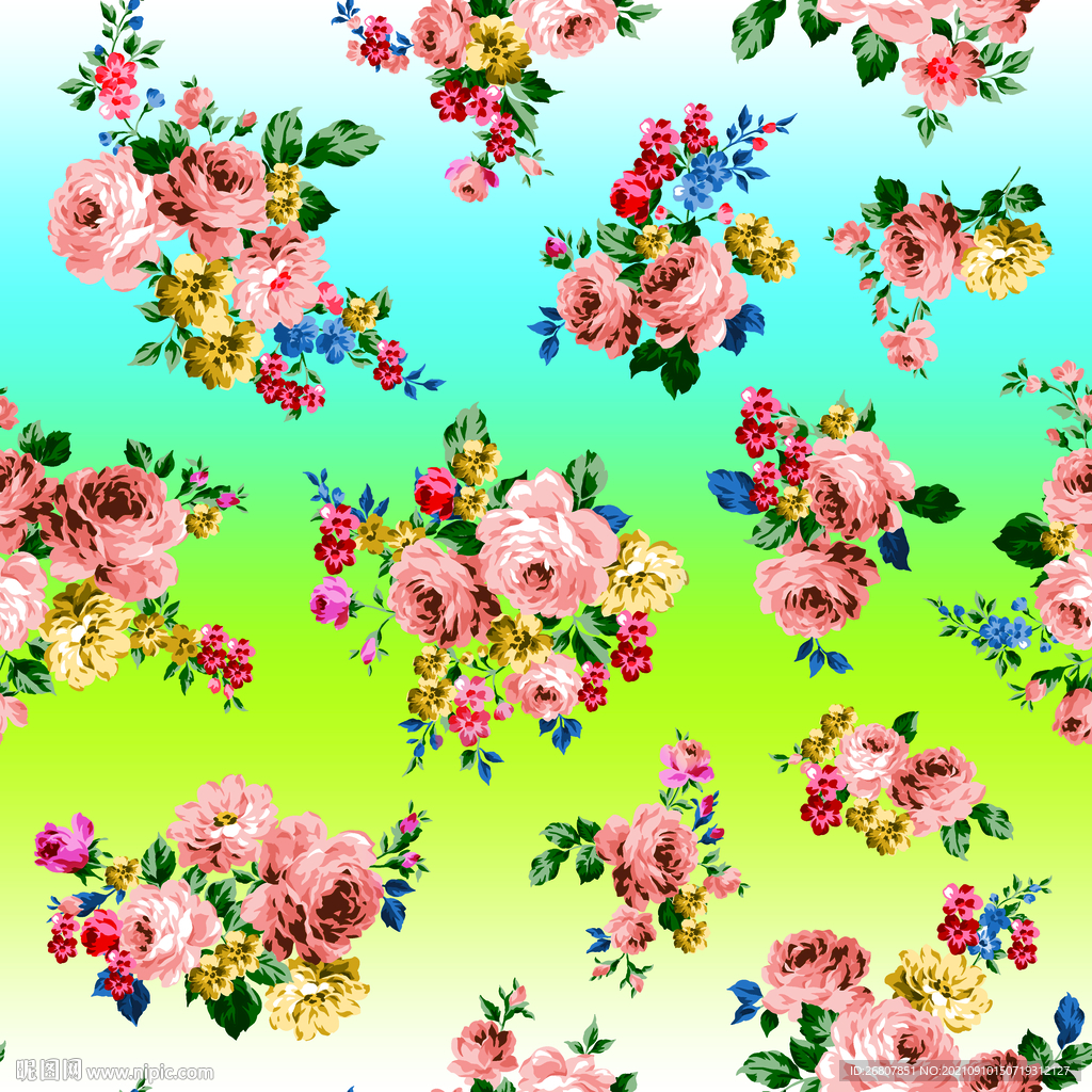 碎花 玫瑰 潮牌 