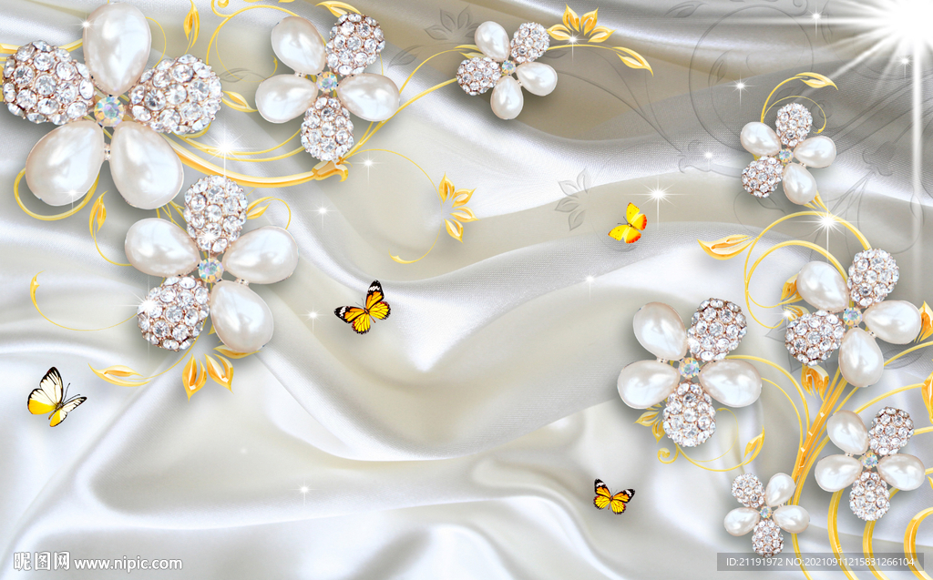 钻石白色背景墙