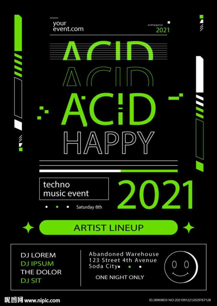 黑色英文字海报