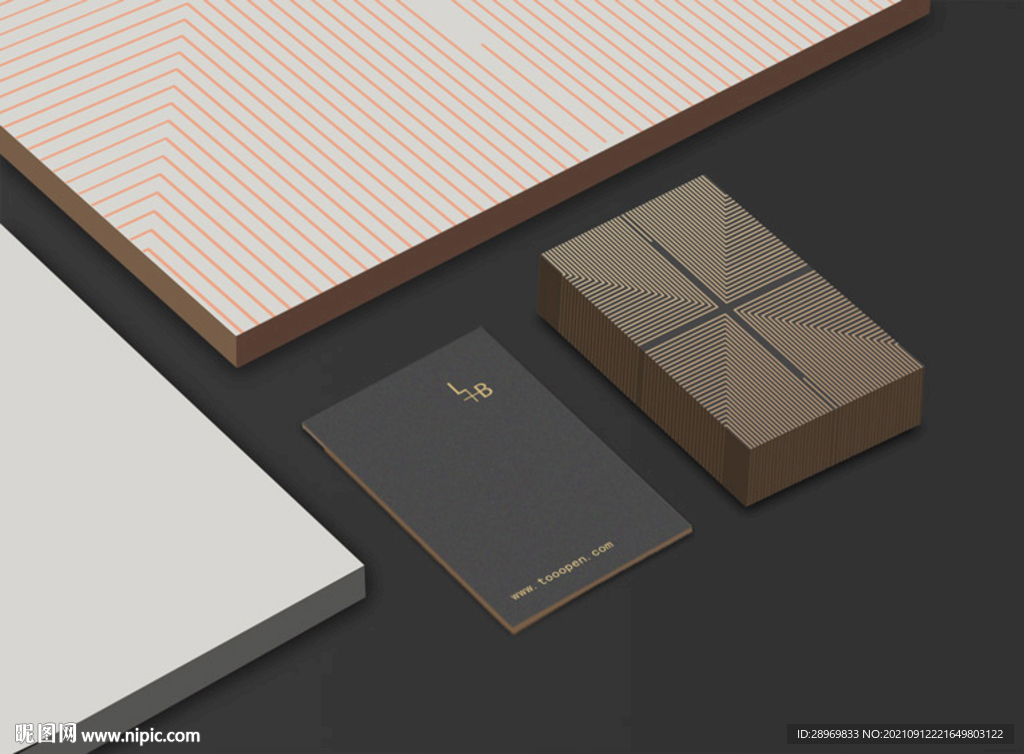 高端简约名片样机