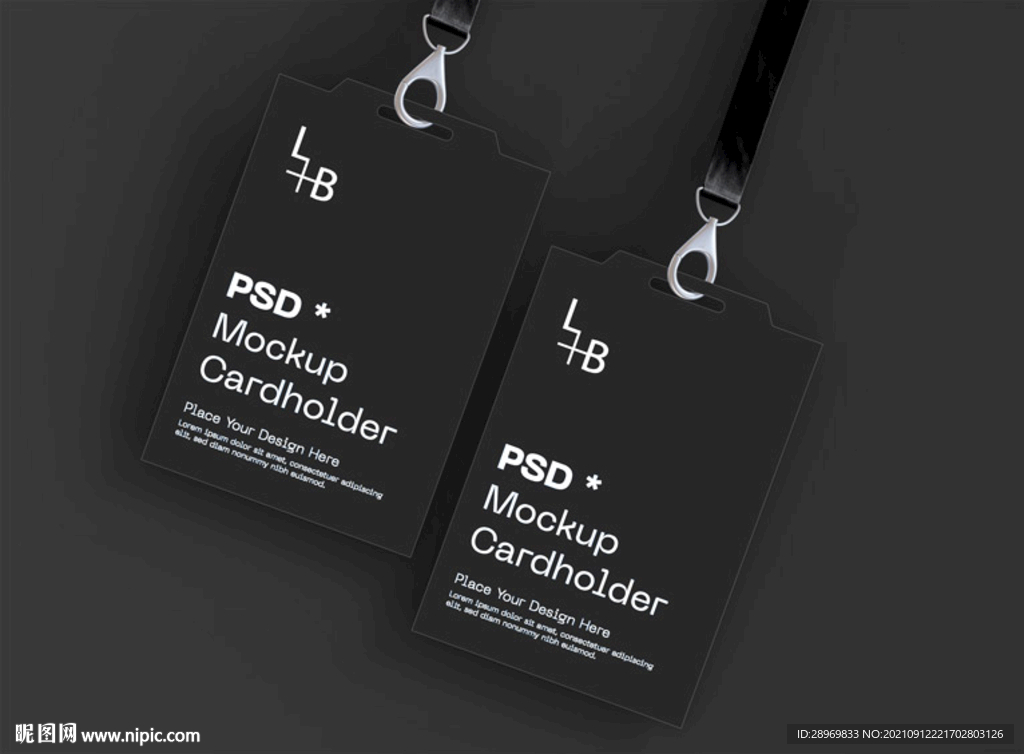 黑色工作牌样机