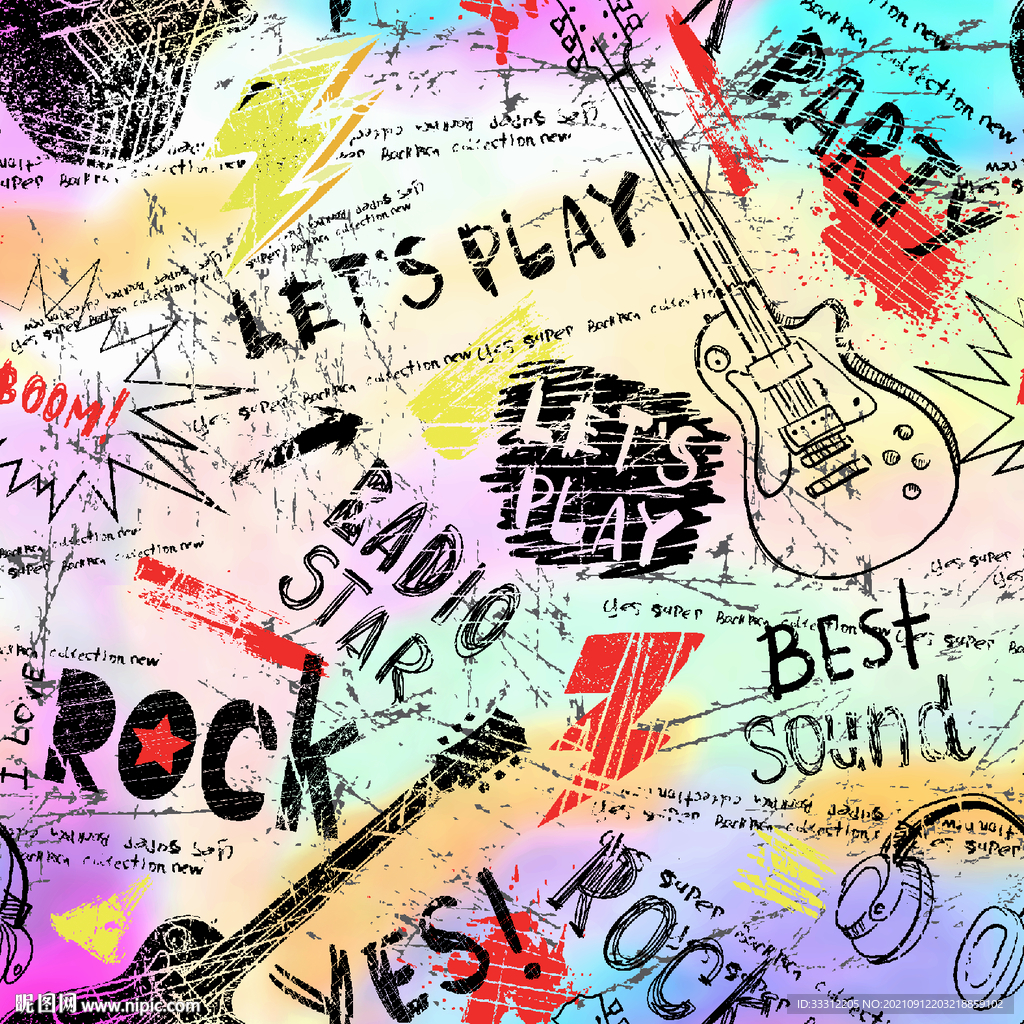 扎染 底纹  字母组合  