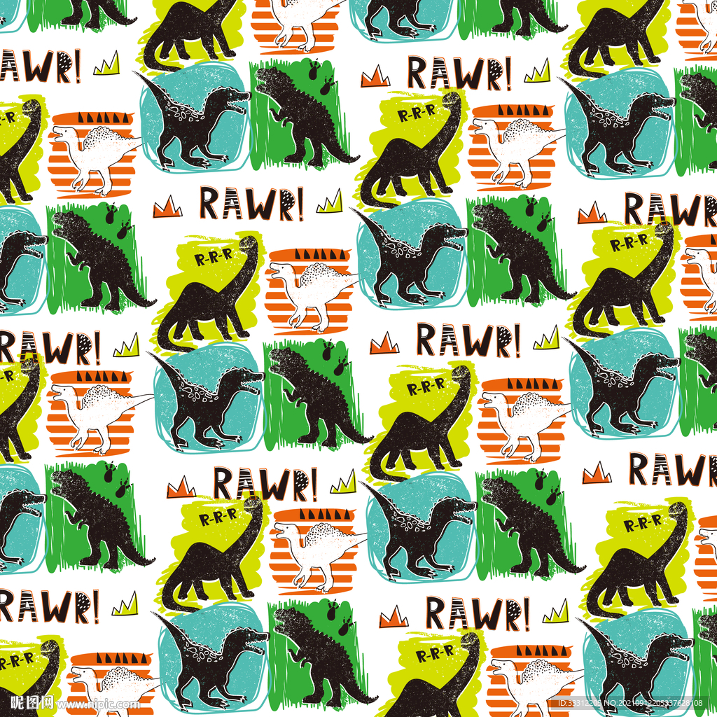 恐龙 汽车 卡通 童装 