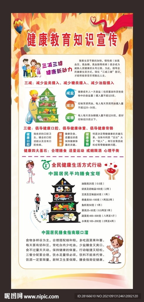 健康教育展架 展板