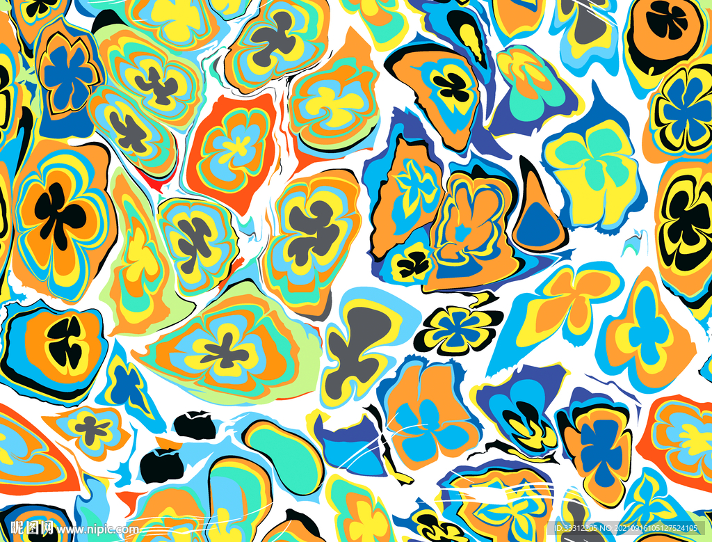 乱花 底纹 叶子 大牌女装  