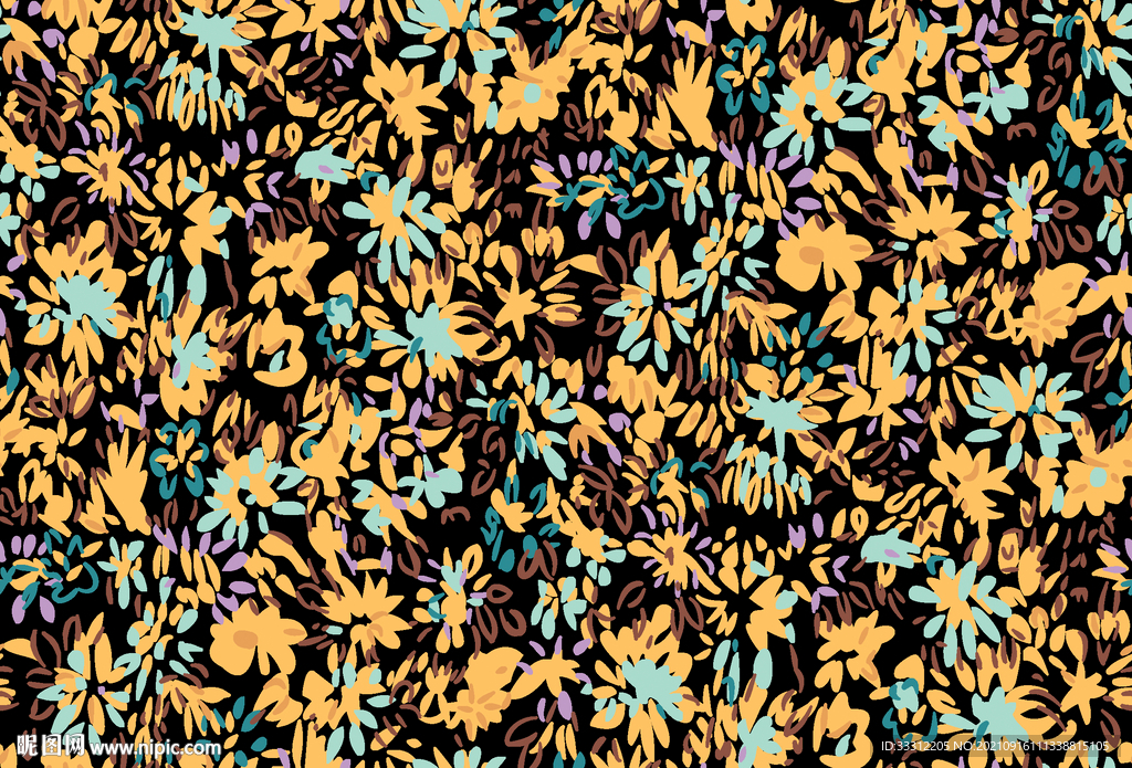 乱花 底纹 叶子 大牌女装  