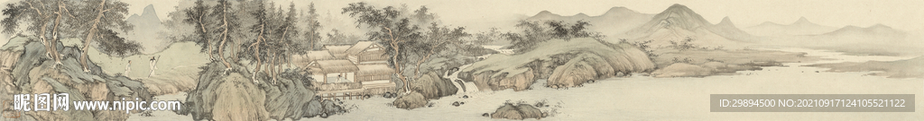 古典山水水墨中式装饰画