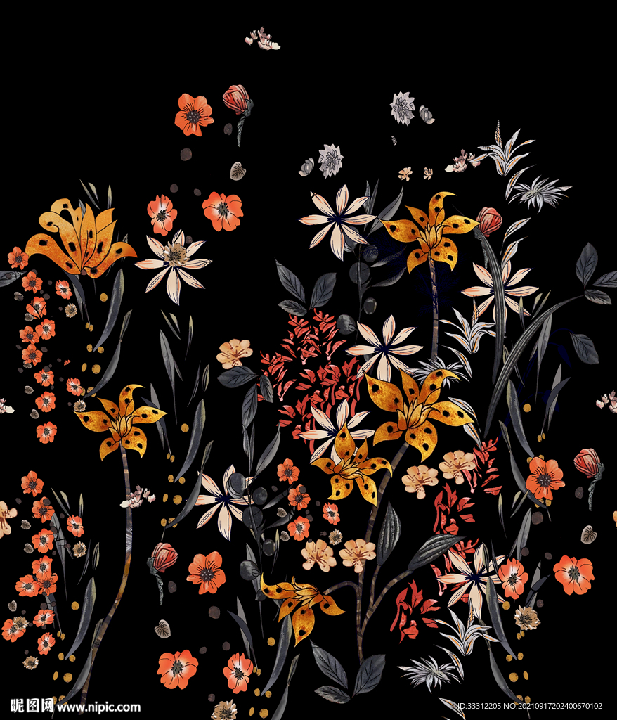 花卉 叶子 大牌女装     