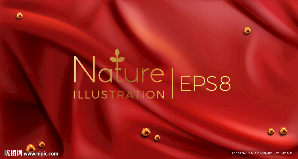 化妆品红色背景