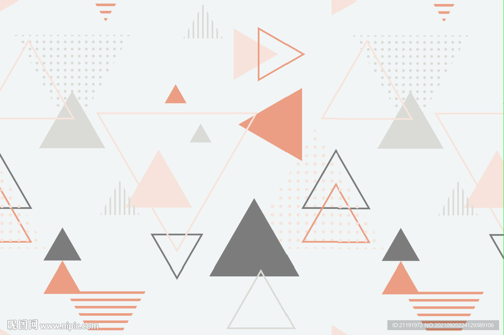 三角形简约背景墙