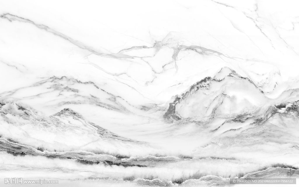 爵士白现代客厅山水 tif文件