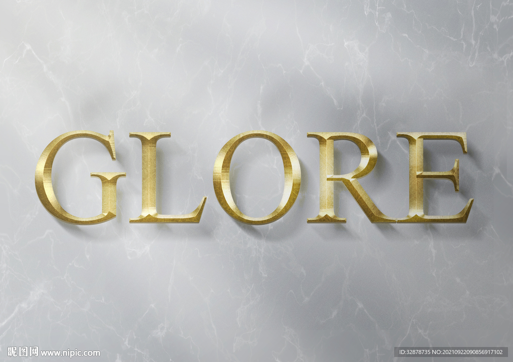 金色字效 字体样式