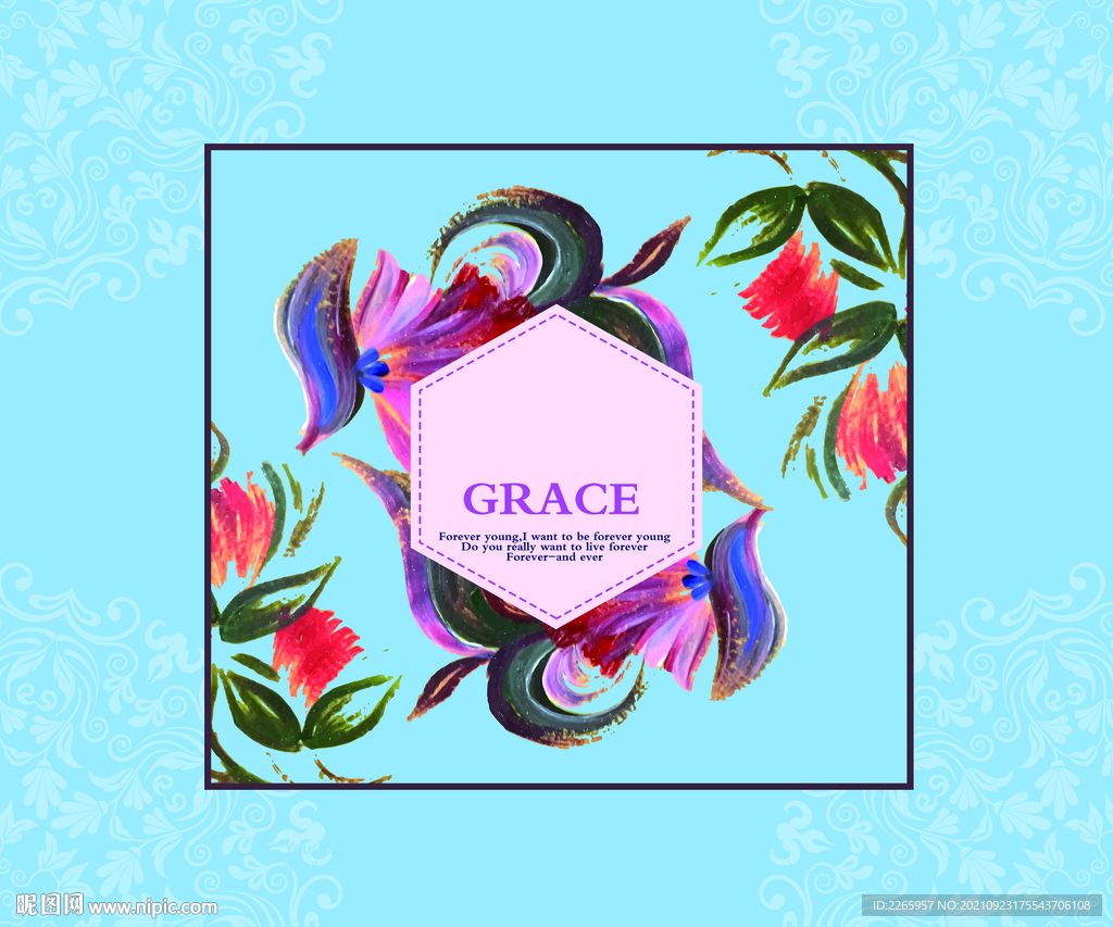 家纺被子包装 展开平面图