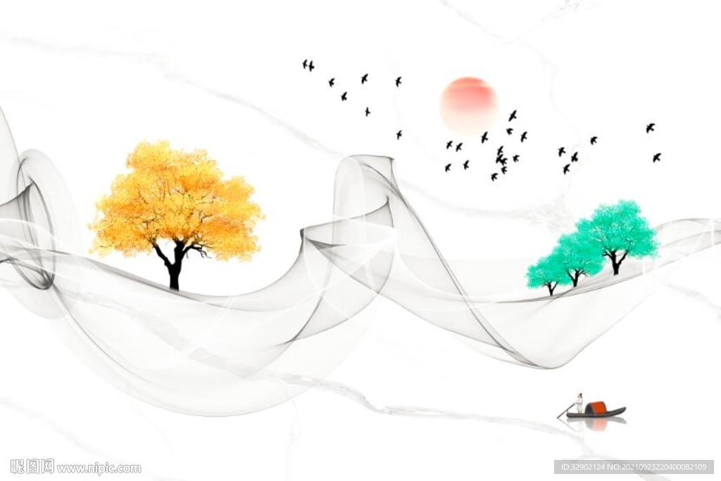 爵士白曲线背景墙