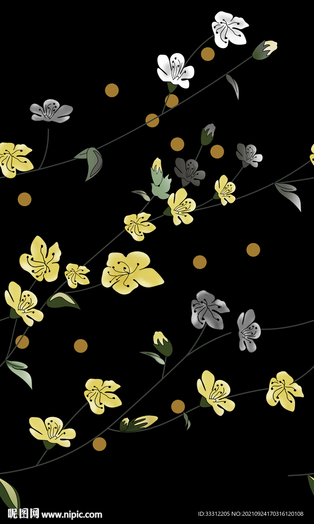 花卉 叶子 大牌女装     