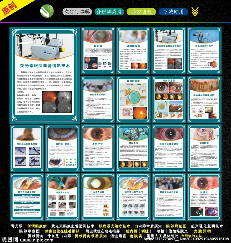 眼科展板