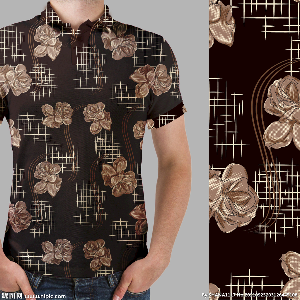 大牌花型 高清分层