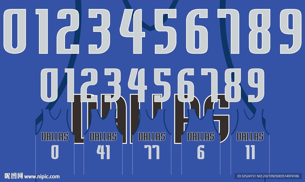 独行侠常规赛蓝色球衣印花