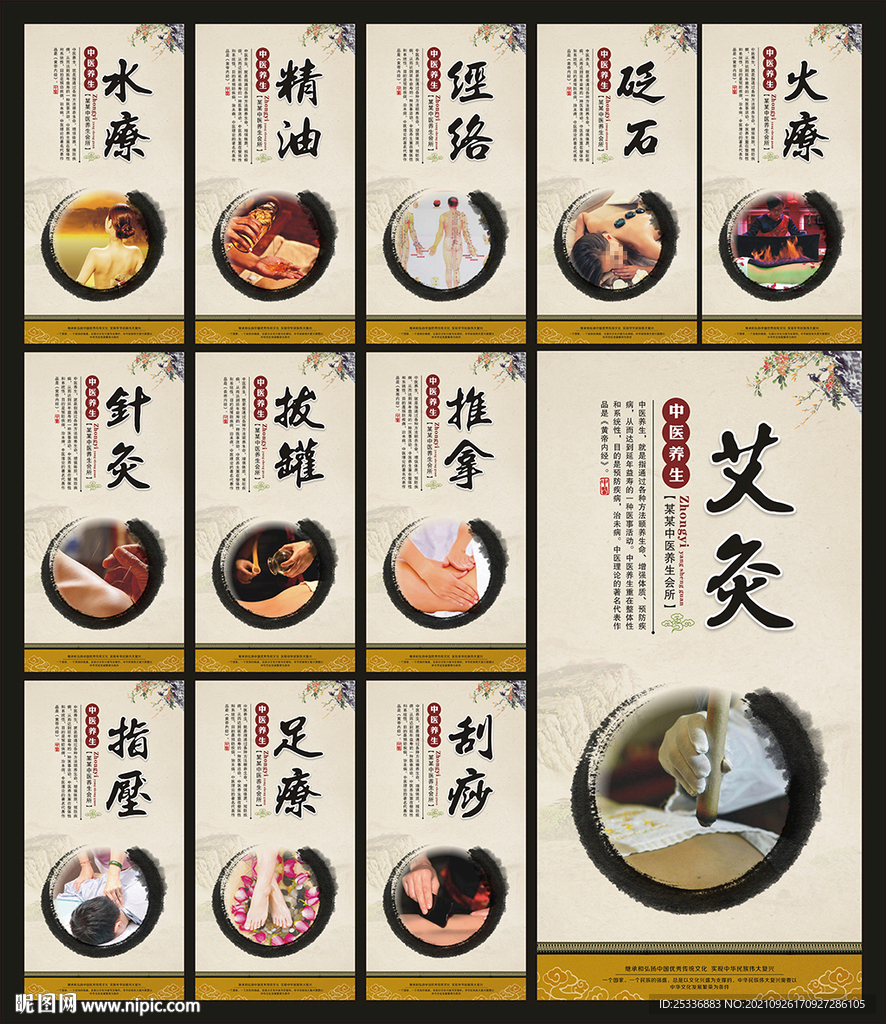 中医养生文化展板