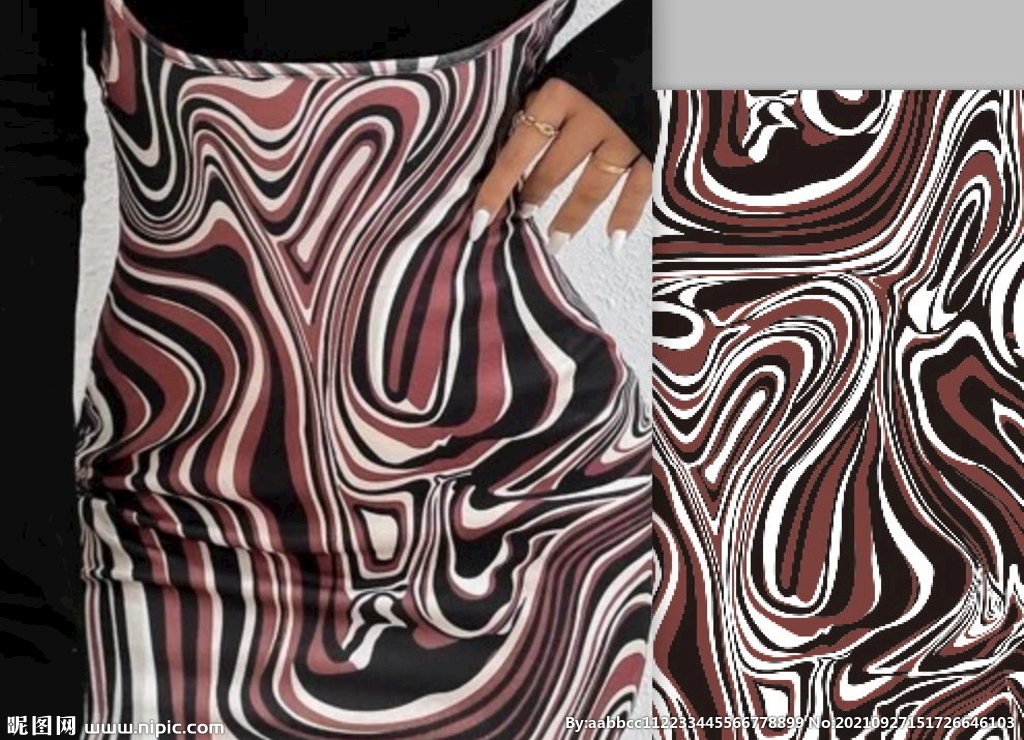 大牌 水波纹 扎染