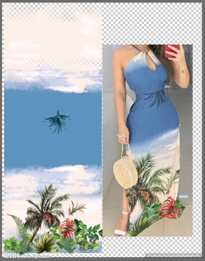 海滩 热带植物 棕榈树