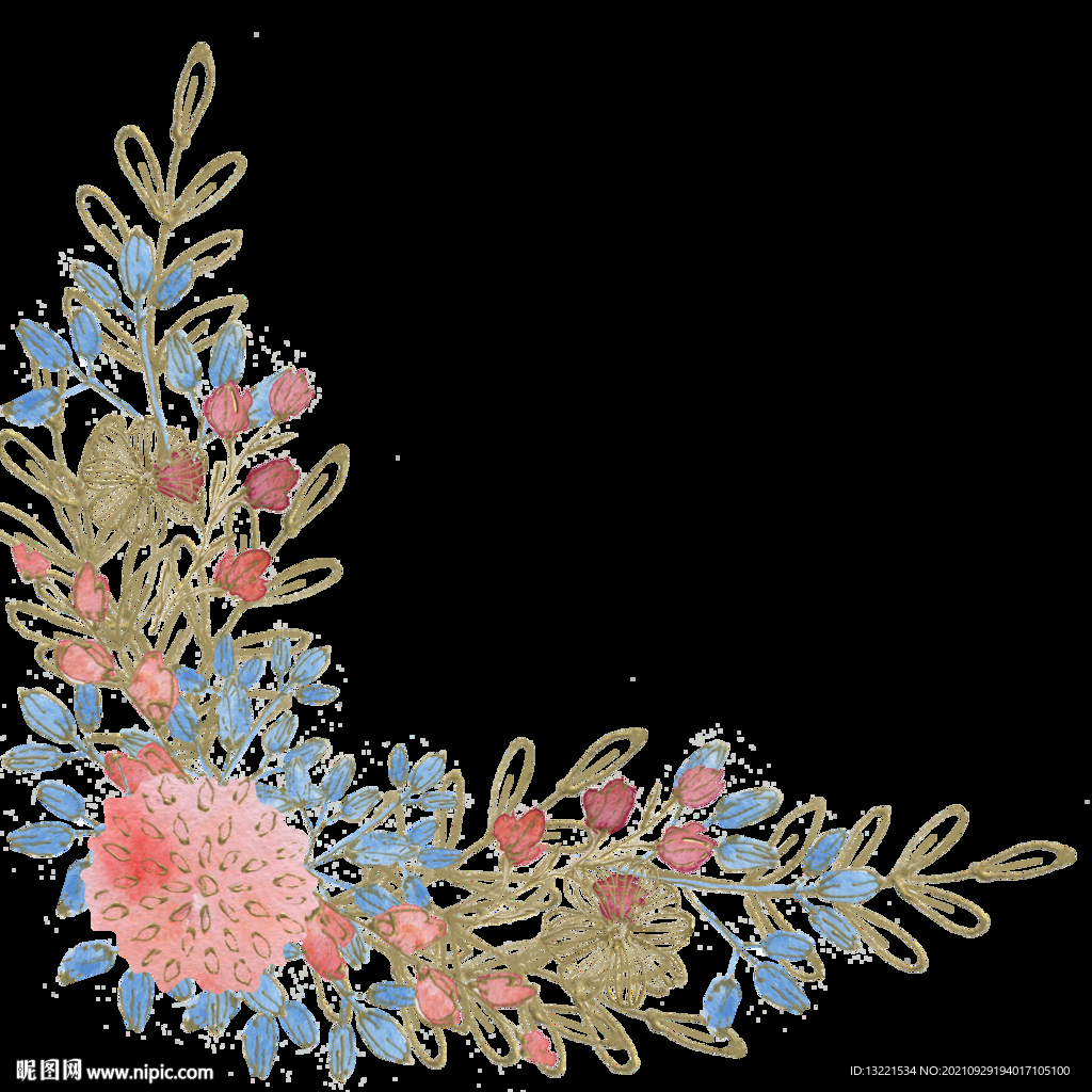 高清典雅花卉PNG素材系列