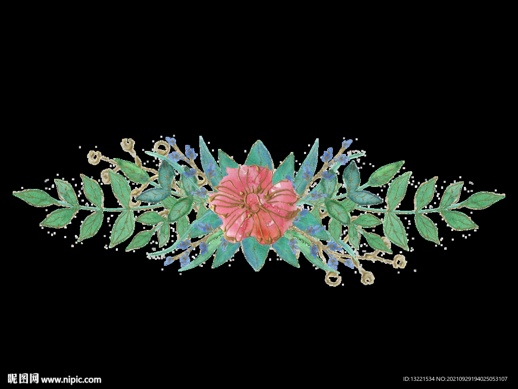 高清典雅花卉PNG素材系列