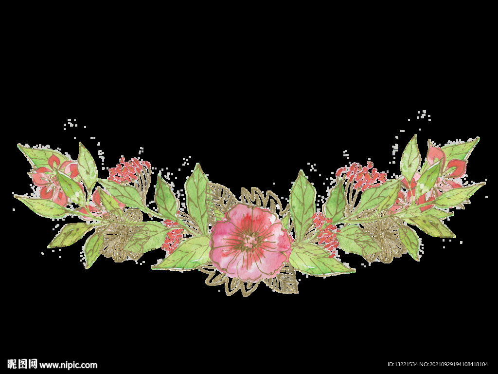 高清典雅花卉PNG素材系列