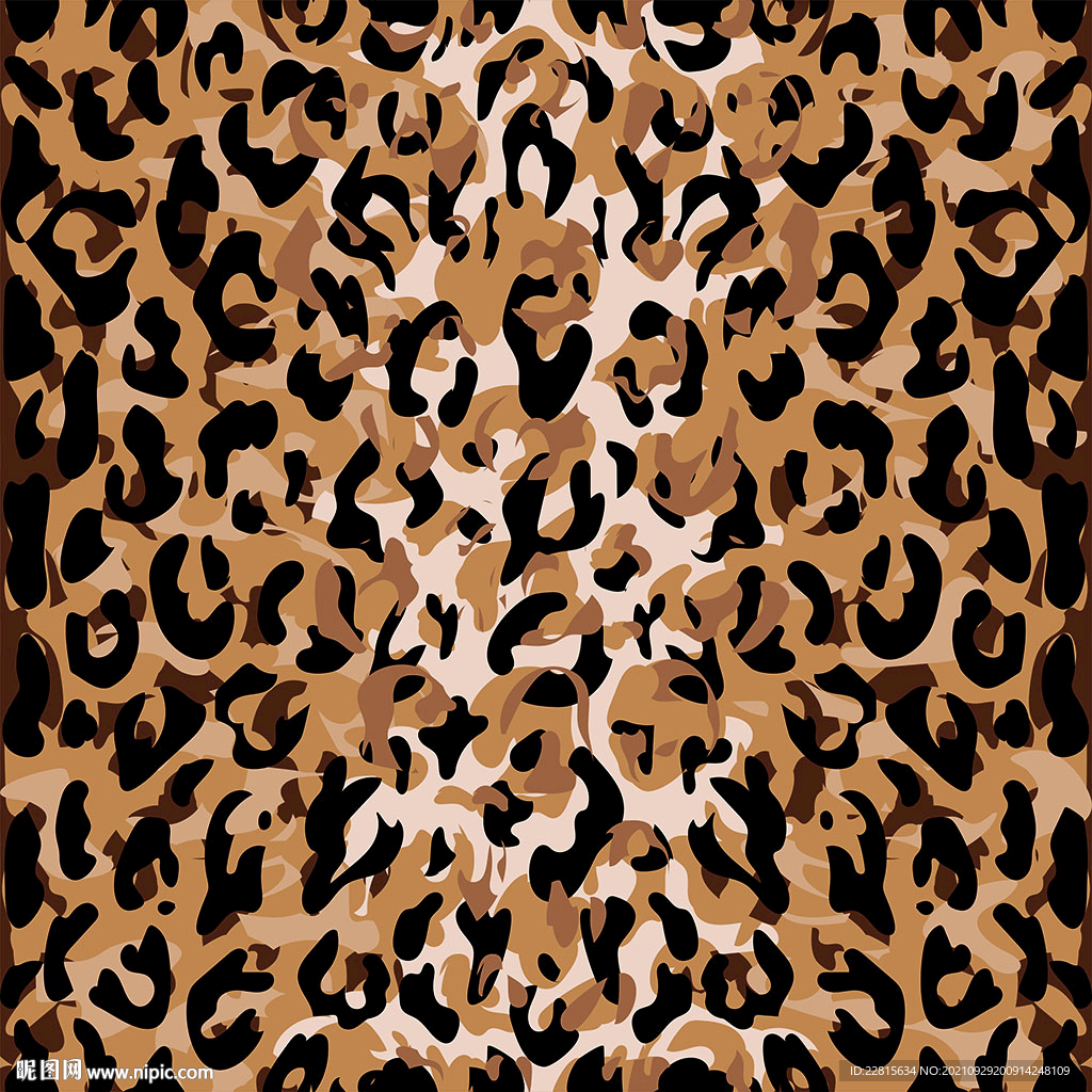 矢量迷彩豹纹图案纹样数码印花