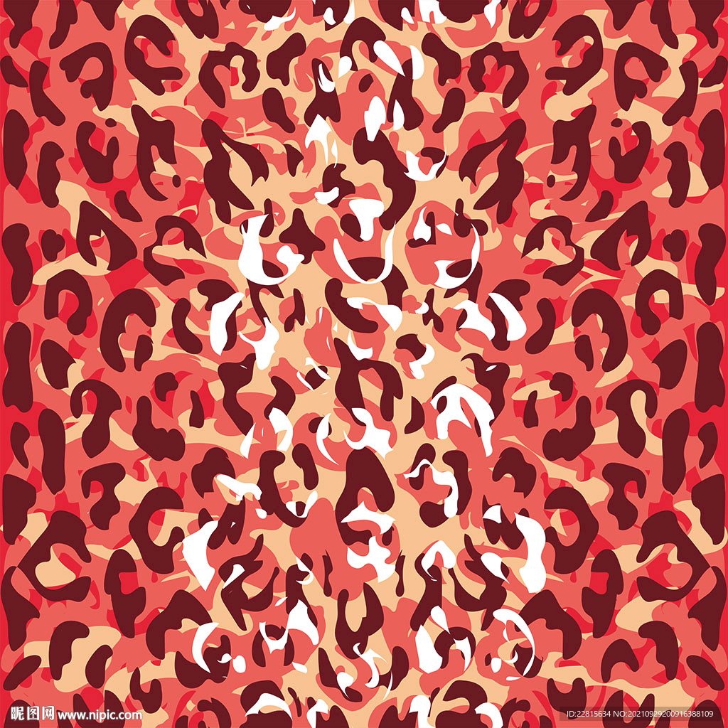 矢量迷彩豹纹图案纹样数码印花