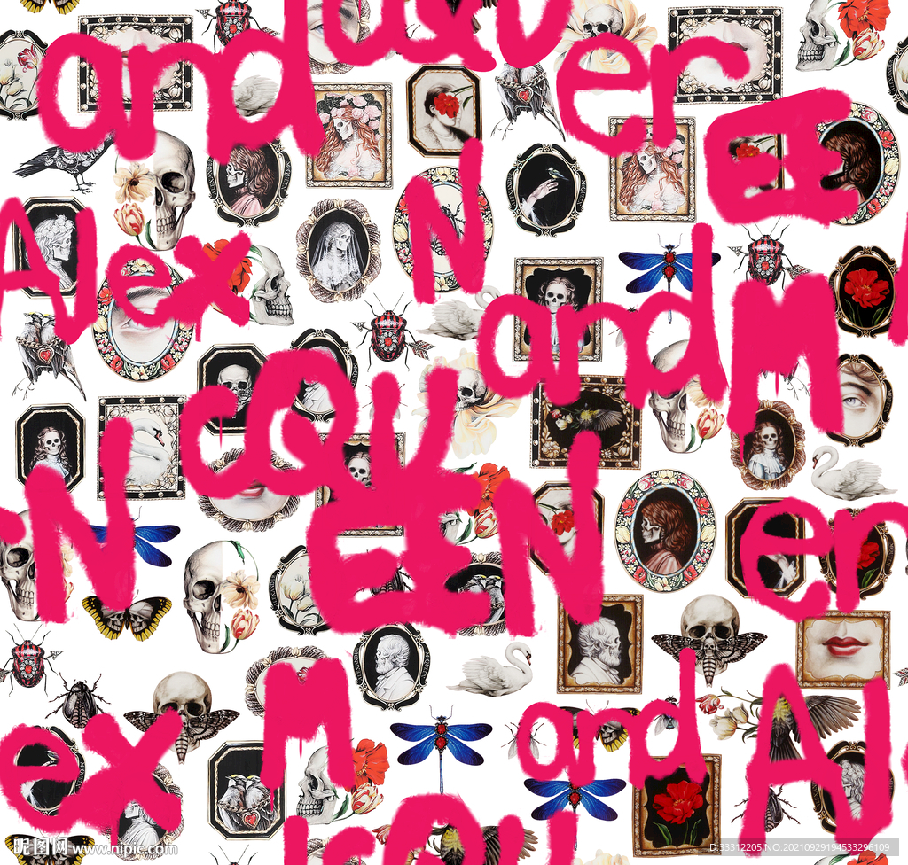 骷髅 字母 女装转移   