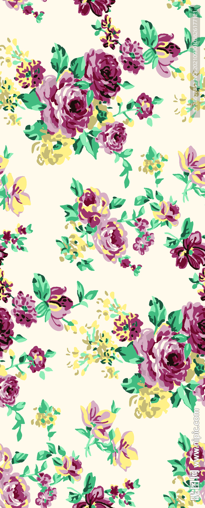 玫瑰 碎花 大牌