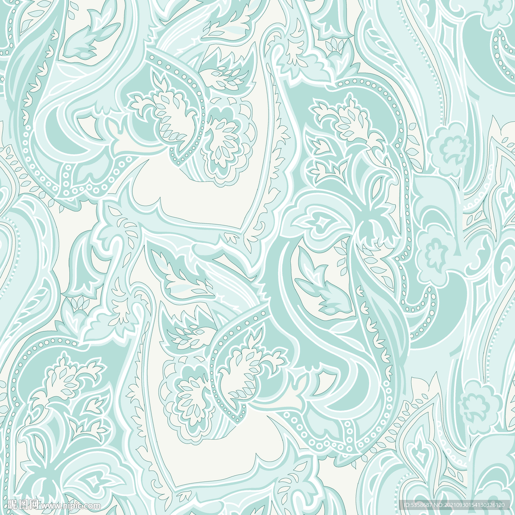 佩斯利腰果底纹