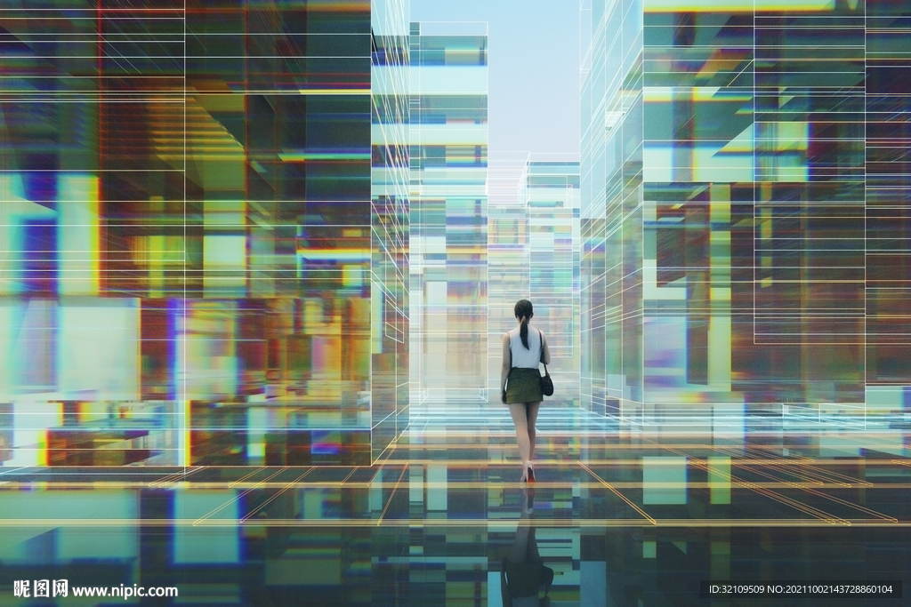 商务女人数据场景