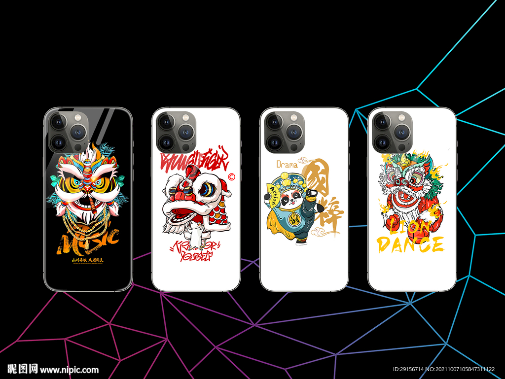 舞狮 中国风 手机壳图片